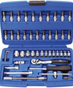 BGS Dugókulcs és Bit Készlet, 1/4", 4-14 mm, 46 részes
