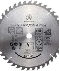 BGS körfűrészlap Ø350x30 mm, 40 keményfém fog