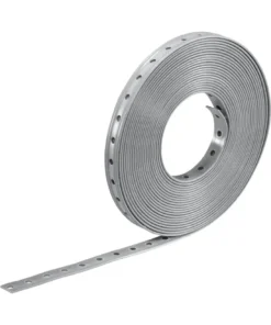 FMS-19 Perforált Fém Rögzítőszalag, 10 m x 19 mm