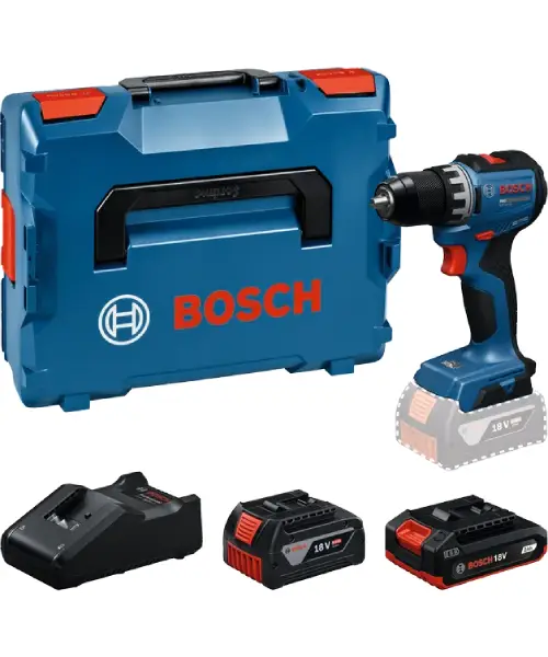 Bosch GSR 18V-52 Akkus Fúró-csavarozó Szett (2 akkuval, L-BOXX) Bosch GSR 18V-52 Akkus Fúró-csavarozó Szett (2 akkuval, L-BOXX)