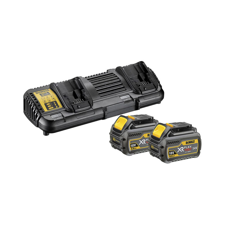 DeWalt DCB132T2 XR FLEXVOLT Gyorstöltő 2x 6.0 Ah Li-ion Akkumulátorral