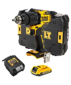 DeWalt DCD709D1T 18V XR szénkefe nélküli akkus ütvefúró-csavarozó 1x 2Ah akkuval és kofferrel