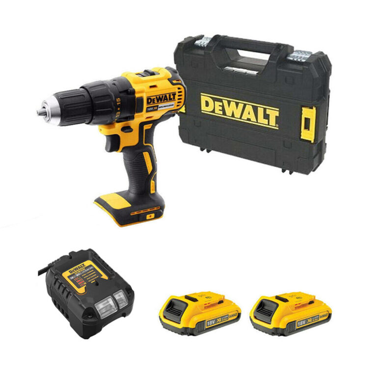 DeWalt DCD777D2T-QW 18V XR Akkus Fúró-csavarozó, Szénkefe Nélküli, 2x 2 Ah Akkuval, TSTAK Kofferben