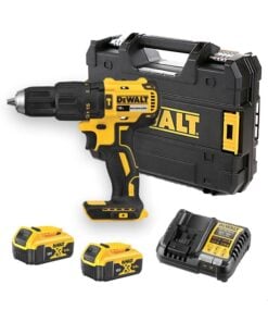 DeWalt DCD778P2T 18V szénkefe nélküli akkus ütvefúró-csavarozó 2x 5,0 Ah akkuval, töltővel és TSTAK kofferrel