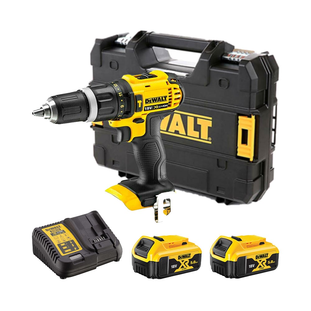 DeWalt DCD785P2-QW XR Li-Ion 18V Akkus Ütvefúró-csavarozó szett 2x 5Ah akkuval és kofferrel DeWalt DCD785P2-QW XR Li-Ion 18V Akkus Ütvefúró-csavarozó szett 2x 5Ah akkuval és kofferrel