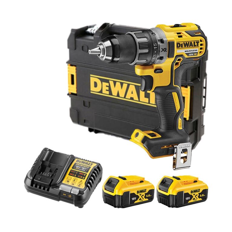 DeWalt DCD791P2-QW 18V Szénkefe Nélküli Akkus Fúró-csavarozó, 2x 5Ah Akkuval