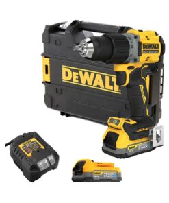 DeWalt DCD800E2T 18V Akkus Ütvefúró-csavarozó 2x 1.7 Ah Powerstack Akkuval, Töltővel és TSTAK Kofferrel