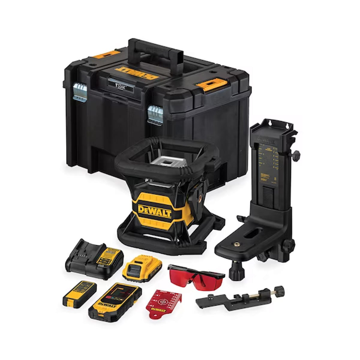 DeWalt DCE080D1RS-QW 18V Rotációs Lézer Szett (2Ah Akkuval, TSTAK Kofferben) DeWalt DCE080D1RS-QW 18V Rotációs Lézer Szett (2Ah Akkuval, TSTAK Kofferben)