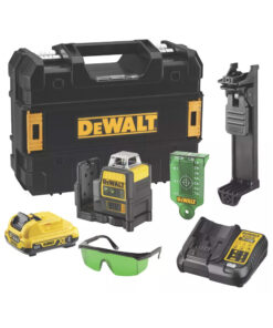DeWalt DCE0811D1G Akkus 360°-os vonallézer 10,8V 2Ah akkuval, TSTAK kofferben