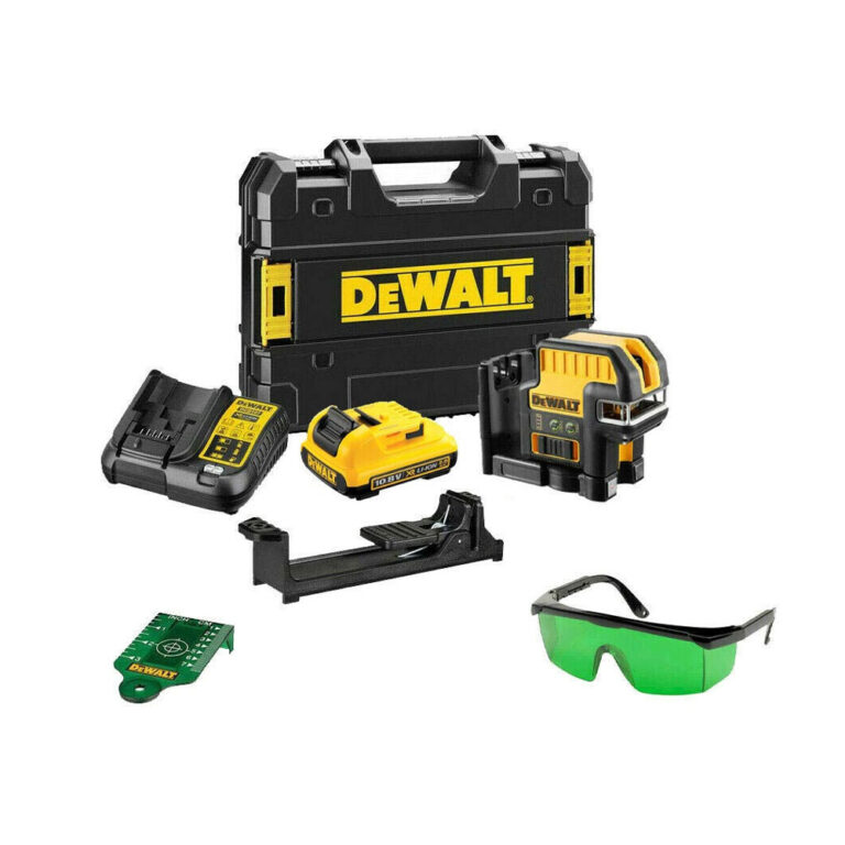 DeWalt DCE0822D1G 10.8V Akkus Pont- és Vonallézer 2Ah Akkuval és Kofferrel