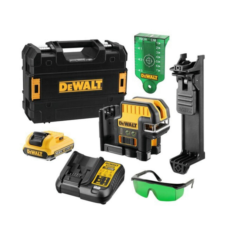 DeWalt DCE0825D1G 12V Akkus 5-pontos lézerkészülék, 1x 2Ah akkuval és töltővel