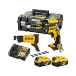 DeWalt DCF620P2K 18V XR Akkus Gipszkarton Csavarozó Készlet (2x 5.0Ah Akku, Töltő, Koffer)