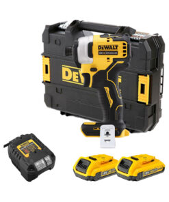 DeWalt DCF809D2T 18V XR Szénkefementes Kompakt Ütvecsavarozó 2x 2Ah Akkuval és Kofferrel