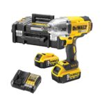 DeWalt DCF899P2 18V XR Akkus Ütvecsavarozó, 1/2", 2x 5 Ah akkuval, töltővel és kofferrel
