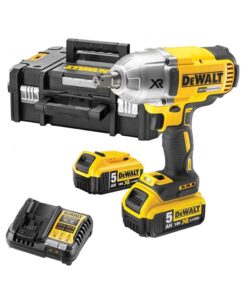 DeWalt DCF899P2 18V XR Akkus Ütvecsavarozó, 1/2", 2x 5 Ah akkuval, töltővel és kofferrel