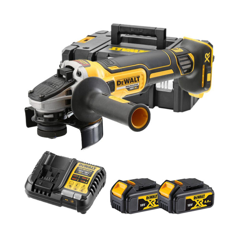 DeWalt DCG405M2 18V Akkus Sarokcsiszoló 125mm, 2x 4Ah akkuval és töltővel