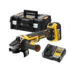 DeWalt DCG405P1 Akkus Sarokcsiszoló 18V, 125mm, 1x 5Ah Akkuval és Kofferrel