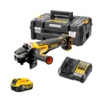 DeWalt DCG406P1 18V XR 125 mm Akkus Sarokcsiszoló Szett 5.0 Ah Akkumulátorral és Töltővel