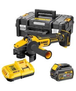 DeWalt DCG409T1-QW 18V XR FLEXVOLT Advantage Akkus Sarokcsiszoló 125mm, 1x 6Ah Akkuval és Kofferrel