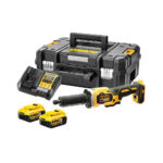 DeWalt DCG426P2 18V Akkus Egyenes Csiszoló Kefe Nélküli Motorral, 2x 5Ah Akkuval
