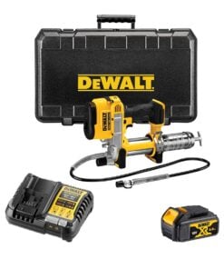 DeWalt DCGG571M1 18V XR Akkus Zsírzóprés 4Ah Akkuval és Töltővel