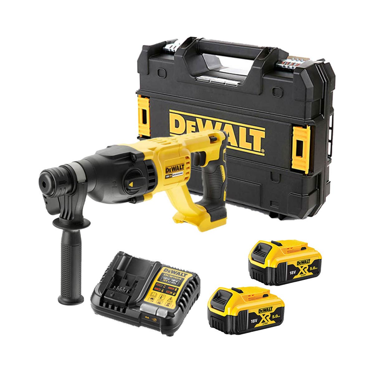 DeWalt DCH133P2-QW 18V SDS-plus Akkus Fúrókalapács Szett (2x 5.0Ah Akkuval) DeWalt DCH133P2-QW 18V SDS-plus Akkus Fúrókalapács Szett (2x 5.0Ah Akkuval)