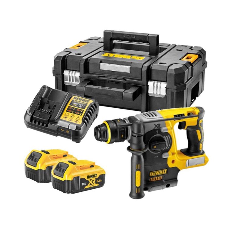 DeWalt DCH274P2T 18V XR SDS-Plus Akkus Fúrókalapács Szett 2x 5Ah Akkuval, Töltővel és Kofferrel