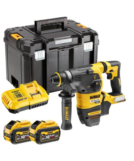 DeWalt DCH333X2 54V XR FLEXVOLT SDS-plus Akkus Fúrókalapács 2x 9Ah Akkuval