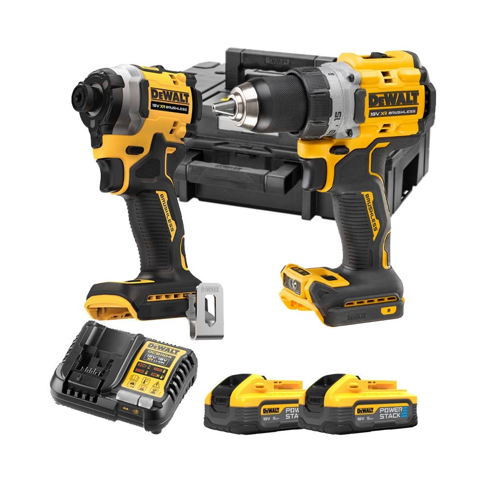 DeWalt DCK2051H2T 18V Akkus Szerszámkészlet 2x POWERSTACK 5Ah Akkuval DeWalt DCK2051H2T 18V Akkus Szerszámkészlet 2x POWERSTACK 5Ah Akkuval