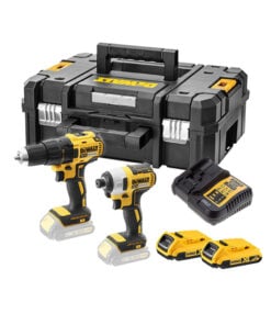 DeWalt DCK2059D2T 18V XR kefe nélküli akkus fúró- és ütvecsavarozó készlet