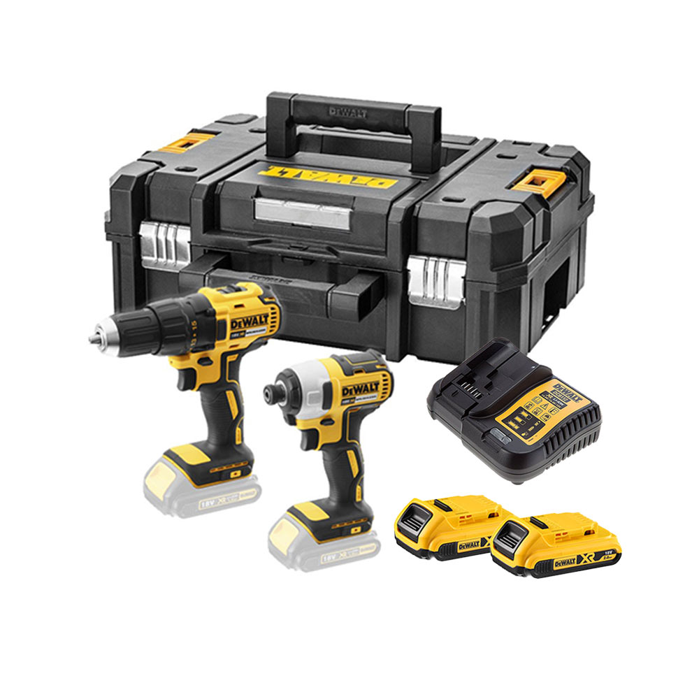 DeWalt DCK2059D2T 18V XR kefe nélküli akkus fúró- és ütvecsavarozó készlet DeWalt DCK2059D2T 18V XR kefe nélküli akkus fúró- és ütvecsavarozó készlet
