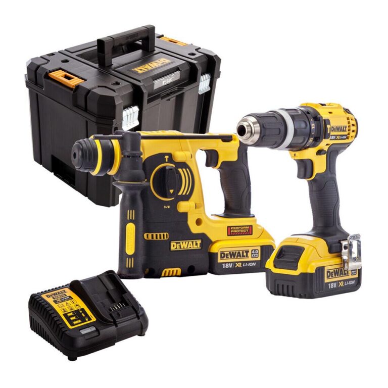 DeWalt DCK206M2T 18V Akkus Ütvefúró-csavarozó és SDS Plus Ütvefúró Készlet 2x 4Ah Akkumulátorral