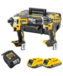 DeWalt DCK266D2T 18V XR Akkus Ütvefúró-csavarozó és Ütvecsavarozó Szett, 2x2.0Ah