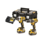 DeWalt DCK266P2T 18V XR Akkus Készlet – DCD796 Ütvefúró-csavarozó és DCF887 Ütvecsavarozó, 2x5Ah Akkuval