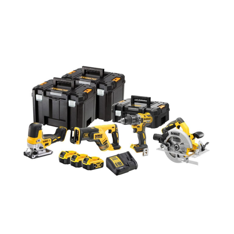 DeWalt DCK480P3T 18V XR Akkus 4 gépes szerszámkészlet 3x 5.0Ah akkuval