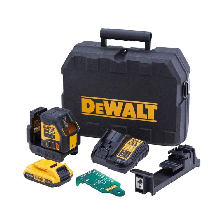 DeWalt DCLE34021D1 18V Akkus Vonallézer 2Ah Akkuval, Töltővel és Kofferrel