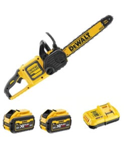 DeWalt DCM575X2 54V XR FLEXVOLT Akkus Láncfűrész, 40 cm, 2x 9 Ah Akkuval és Töltővel