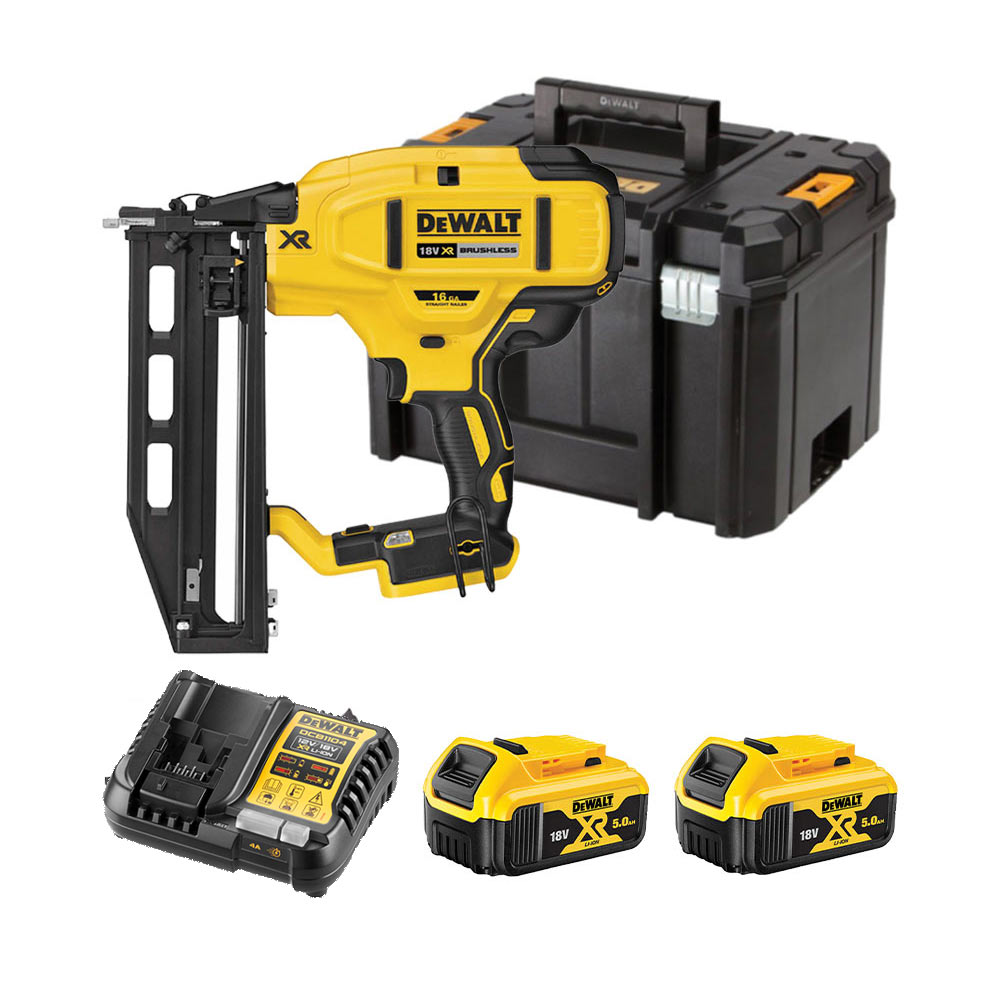 DeWalt DCN662P2-QW 18V Akkus Szegező Készlet, 2x 5Ah Akkuval DeWalt DCN662P2-QW 18V Akkus Szegező Készlet, 2x 5Ah Akkuval