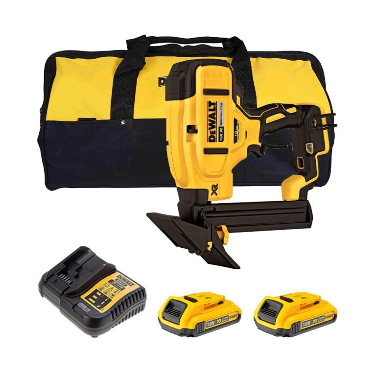 DeWalt DCN682D2 18V Akkus Padlóburkoló Tűzőgép, 12-38 mm, 2x 2Ah Akkuval és Töltővel