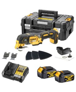DeWalt DCS355M2 18V Kefe Nélküli Akkus Oszcilláló Multifunkciós Szerszám Szett 2x 4Ah Akkuval és TStak Kofferrel