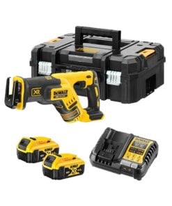 DeWalt DCS367P2 18V XR Akkus Szablyafűrész 2x 5,0 Ah akkuval és töltővel