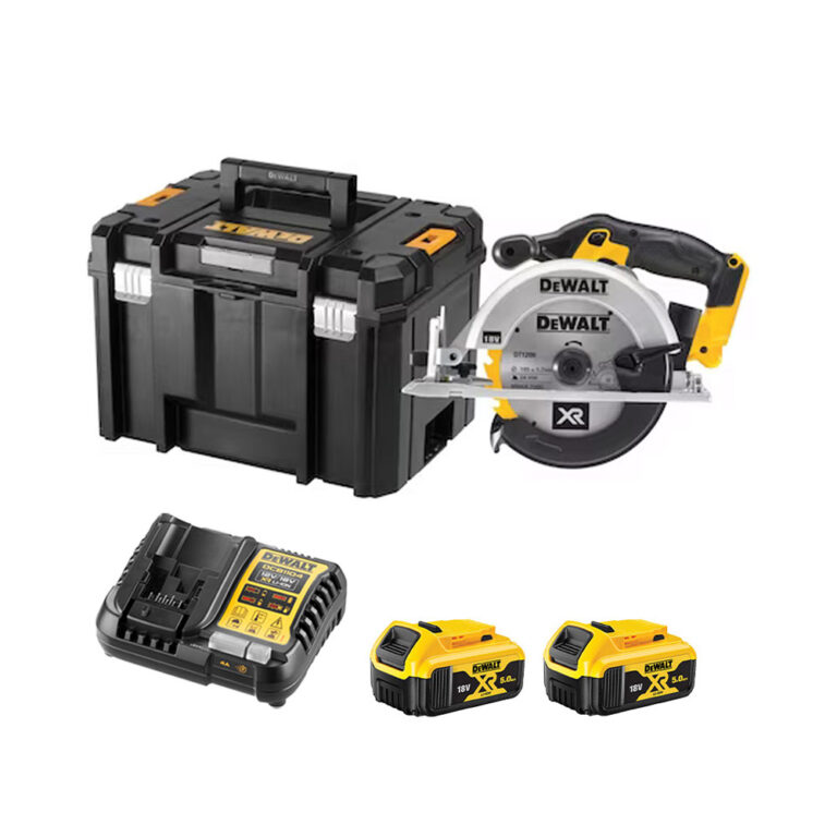 DeWalt DCS391P2-QW 18V XR Akkus Körfűrész, 165 mm, 2x 5Ah Akkuval