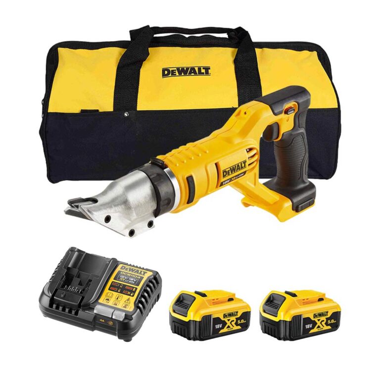 DeWalt DCS491P2-QW 18V Akkus Lemezvágó Olló, 2x 5Ah Akkuval