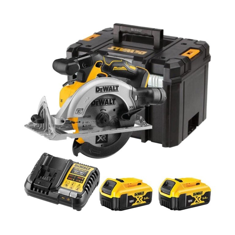 DeWalt DCS565P2-QW 18V XR Akkumulátoros Körfűrész 165 mm 2x 5Ah Akkuval