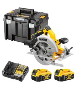 DeWalt DCS570P2 18V 184 mm Akkus Körfűrész szett 2x 5Ah akkuval és TSTAK kofferrel