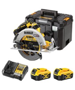 DeWalt DCS573P2-QW 18V Akkus Kézi Körfűrész 2x 5,0 Ah Akkumulátorral, Töltővel és Kofferrel