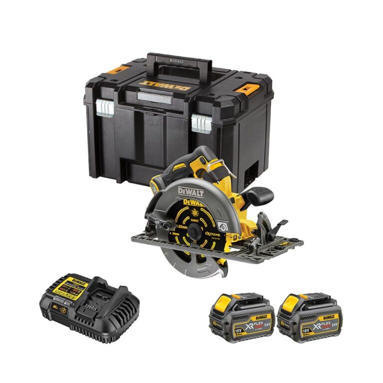 DeWalt DCS579T2 54V XR FLEXVOLT Akkus Kézi Körfűrész, 190 mm