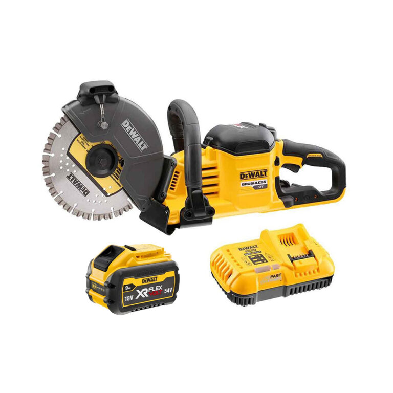 DeWalt DCS690N-XJ 54V Akkus Daraboló 230mm Tárcsával, 9.0 Ah Akkuval és Töltővel