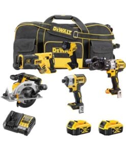 DeWalt DSET6 18V Akkus Szerszámkészlet 5 Géppel (DCS565N, DCS367N, DCD996N, DCF887N, DCL040)