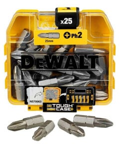 DeWalt DT71522-QZ PZ2 csavarhúzó bitkészlet, 25 mm, 25 db, Flip-Top tokban
